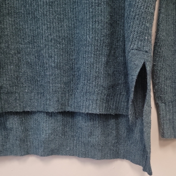 Madewell Teal Cowl Neck Sweater - Picture 7 of 14